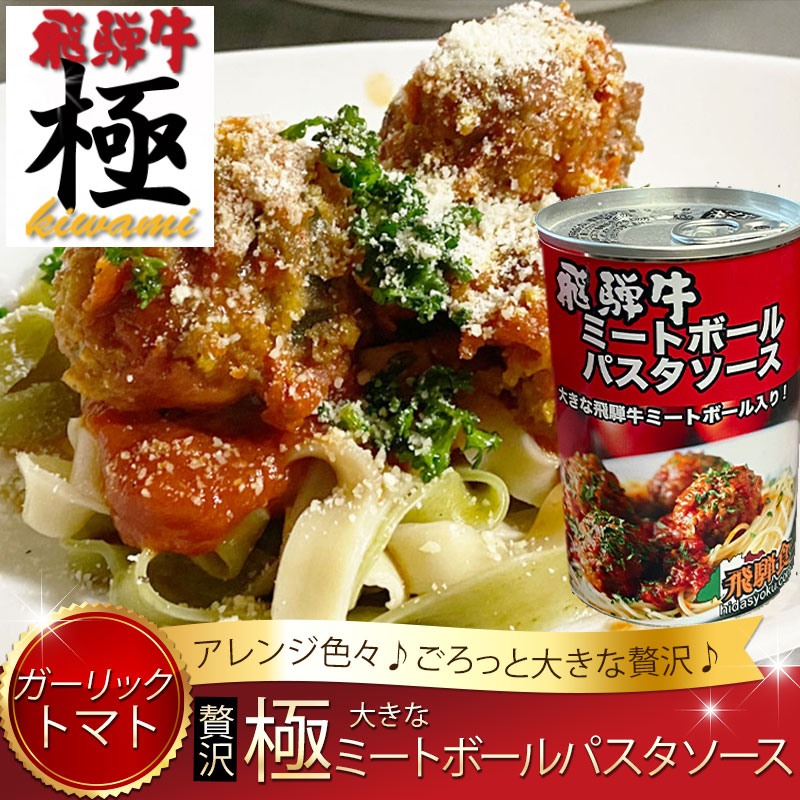 ご馳走♪大きな飛騨牛ミートボールパスタソース 1缶(2人前)